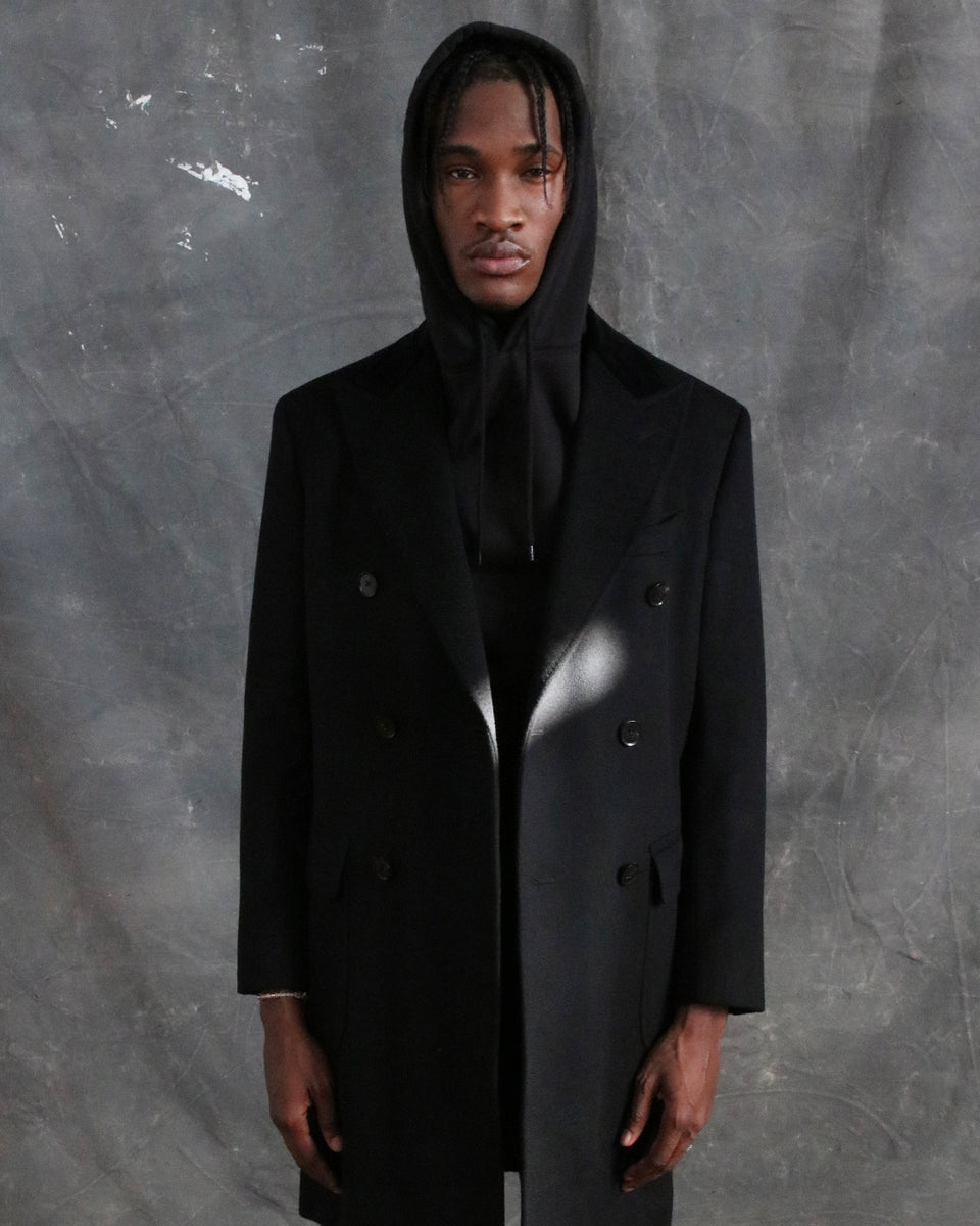 Black Double Breasted Chesterfield Overcoat – JBride