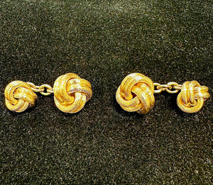 18k Yellow Gold Chain Cufflinks