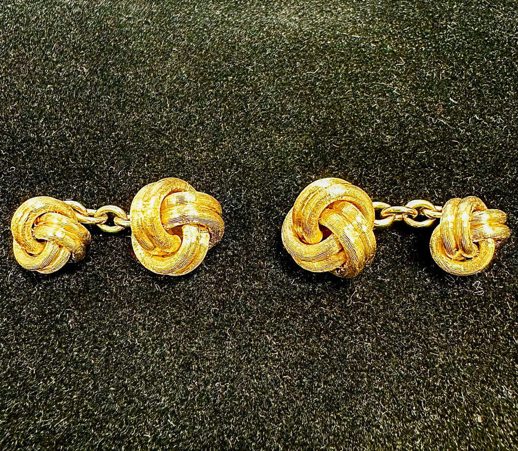 18k Yellow Gold Chain Cufflinks
