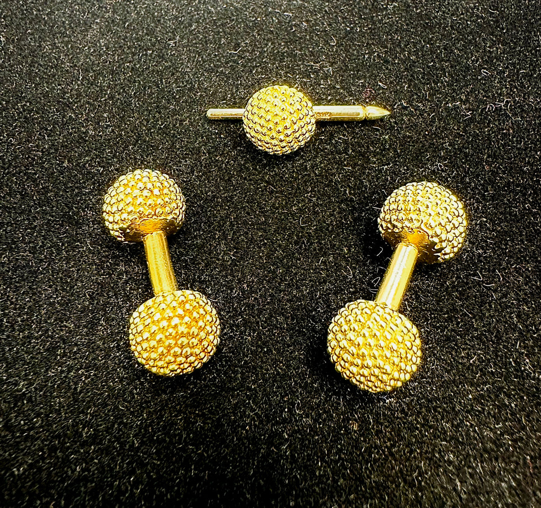 18k Yellow Gold Burst Cufflinks