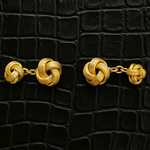 18k Yellow Gold Chain Cufflinks