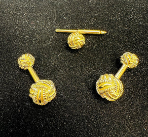 18k Yellow Gold Knot Cufflinks