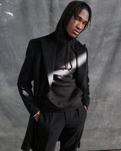 Load image into Gallery viewer, Black Double Breasted Chesterfield Overcoat
