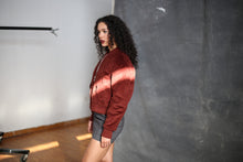 Load image into Gallery viewer, Velvet Military Flight Jacket
